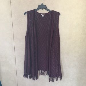 💝Cato Purple/Mauve and Gray Vest